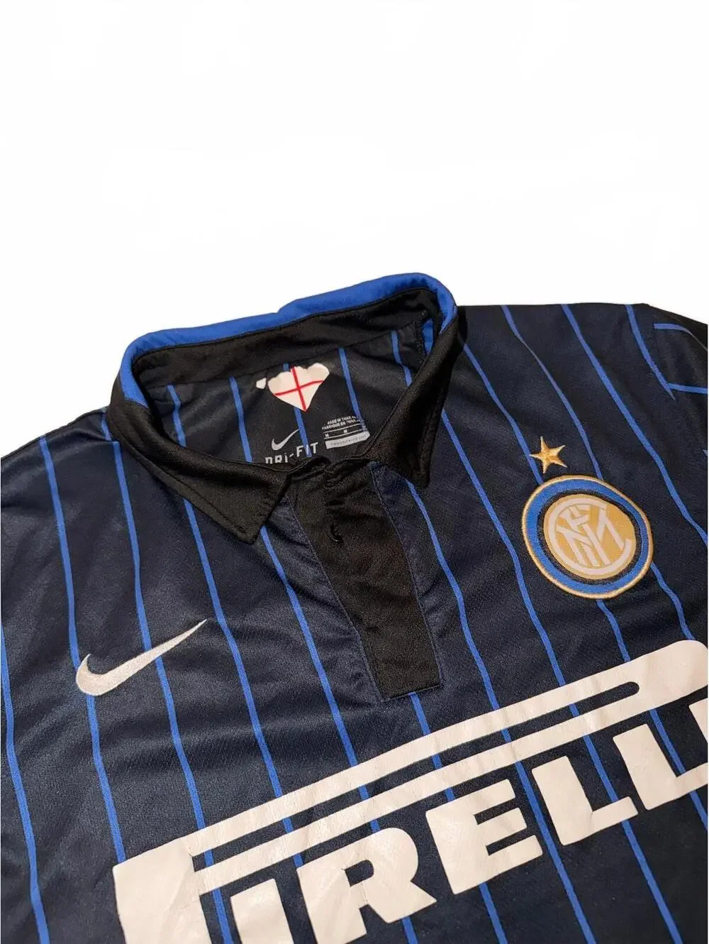 Inter Milan 2014/15 Home Jersey Nike Pirelli Piloch Rush 8 Size M